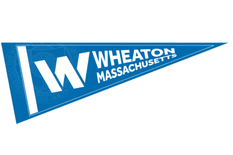 animated pennant with Wheaton logo
