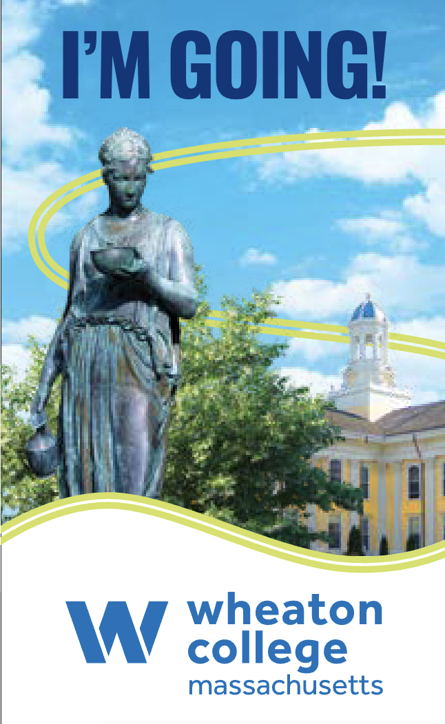 Cake topper that says, "I'm going"