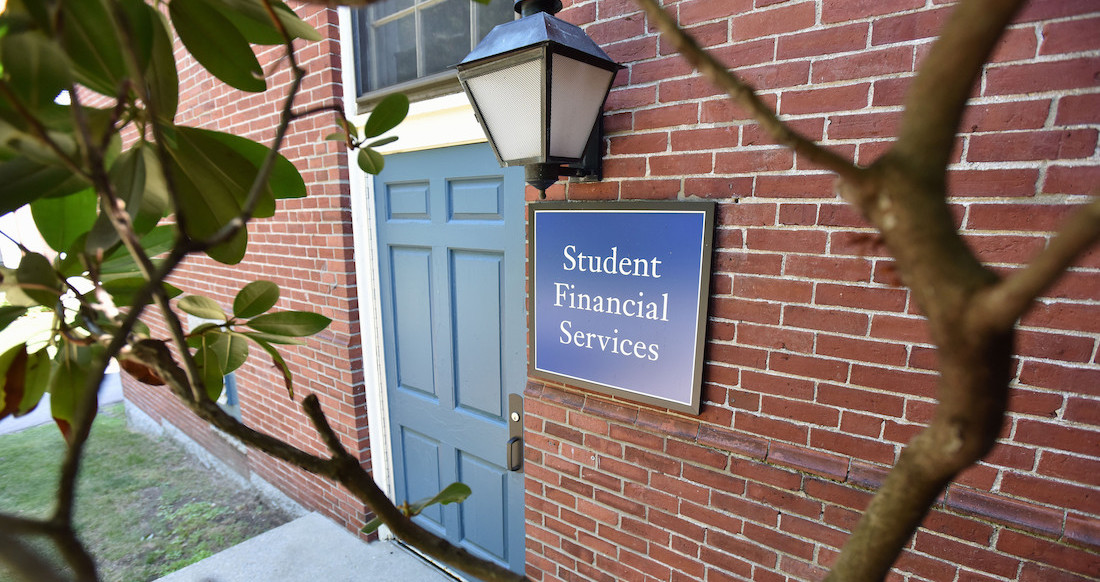 Exterior view of the Student Financial Services Office